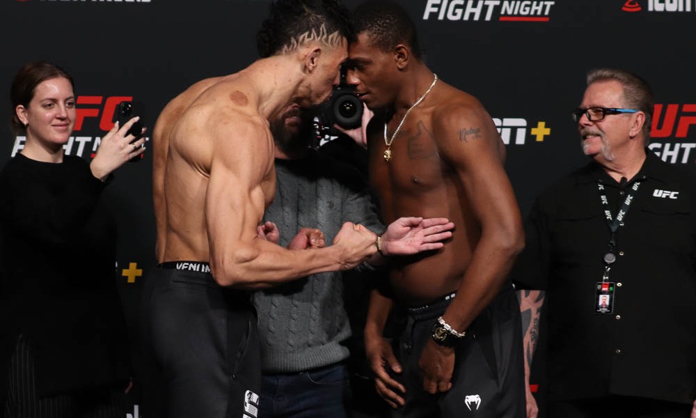 UFC Fight Night 201. Видео битвы взглядов